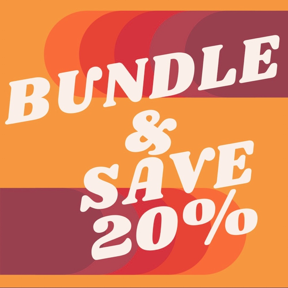 Bundle two or more items and save 20%!